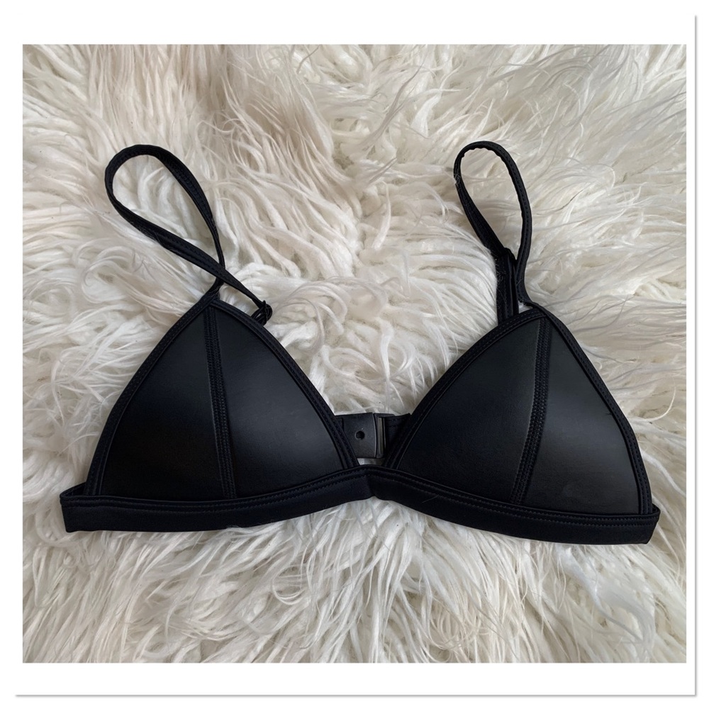EBuddy Neoprene Swim Top Triangle Cup Black Size XS